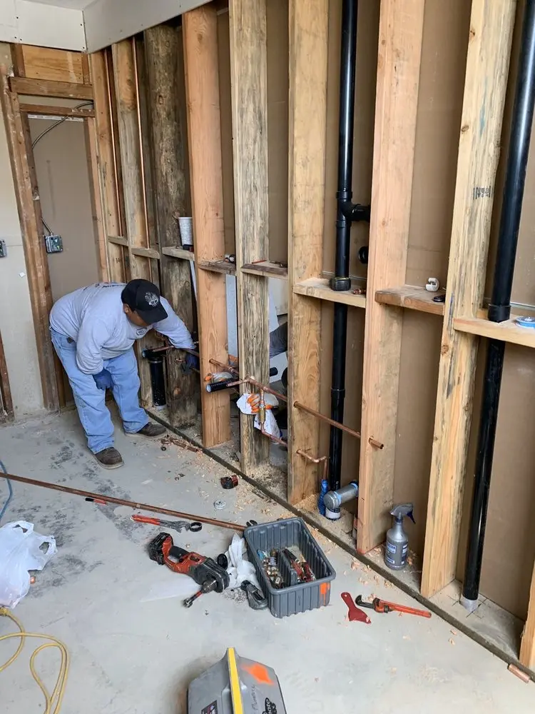 Commercial rough-in plumbing for Water Heater Replacement in Kentwood
